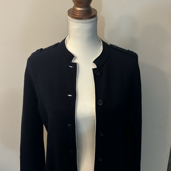 Ladies TALBOTS MILITARY STYLE CARDIGAN SWEATER - Picture 3 of 5